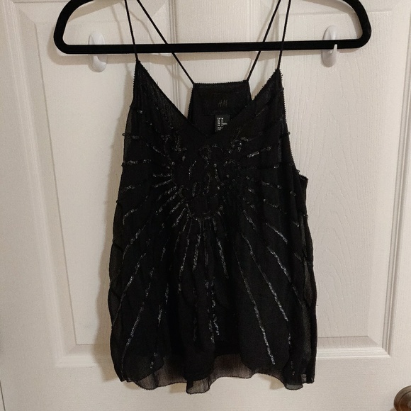 H&M Tops - Black Sleeveless Blouse Top